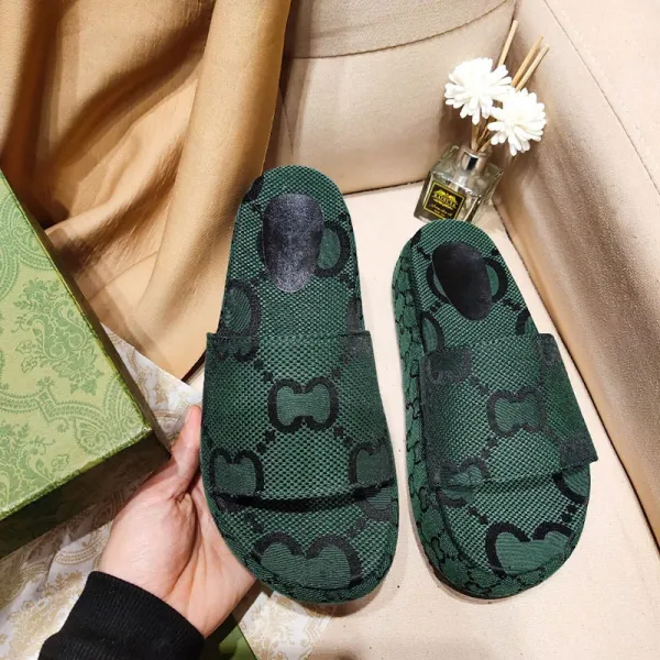 Gucci GG Marmont Slide Sandals Multicolor Slippers - 6