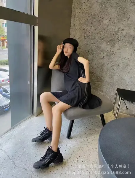 Dior B23 Low Black Chunky Sneakers - 3
