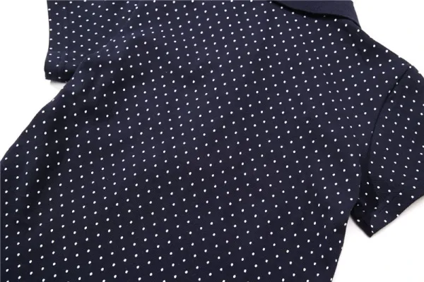 Aeae Polka Dot Gray Polo Shirt - 44