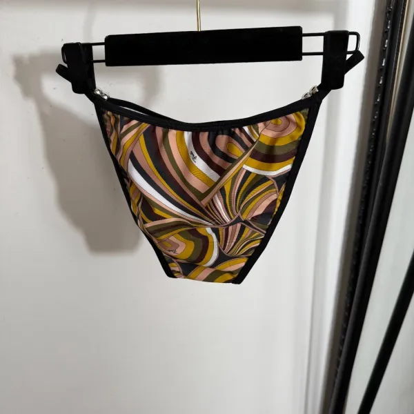 Philipp Plein x Pucci-Style Swirl Print Set: Bra, Thong, and Slip Dress - 8