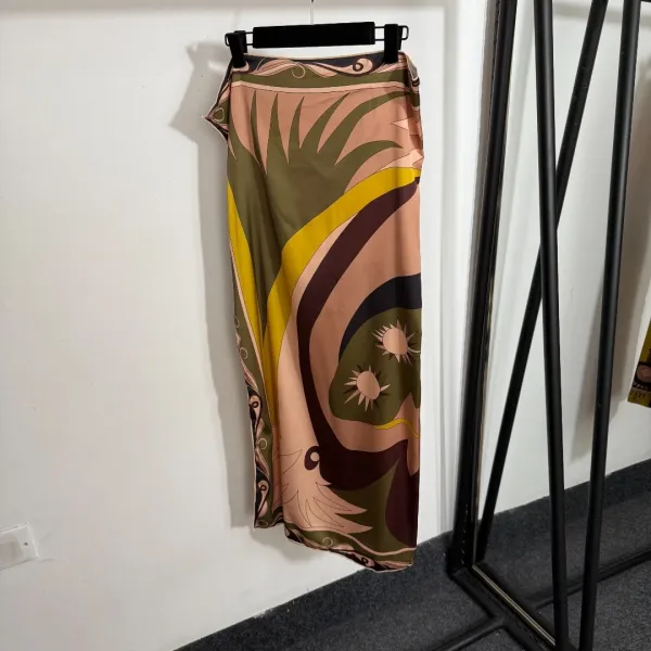 Philipp Plein x Pucci-Style Swirl Print Set: Bra, Thong, and Slip Dress - 10