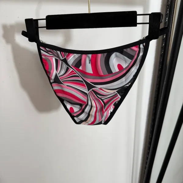 Philipp Plein x Pucci-Style Swirl Print Set: Bra, Thong, and Slip Dress - 17