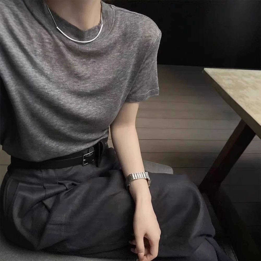 G Quality Endless Repurchase R Factory Original ROW Minimalist Solid Soft Lyocell Wool Short Sleeve Source: findsindex.com