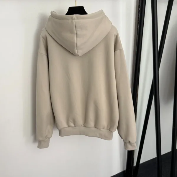 Design Cropped Hoodie and Jogger Set Beige Casual-Set - 6
