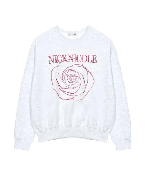 NickNicole Rose Graphic Hoodie White - 11