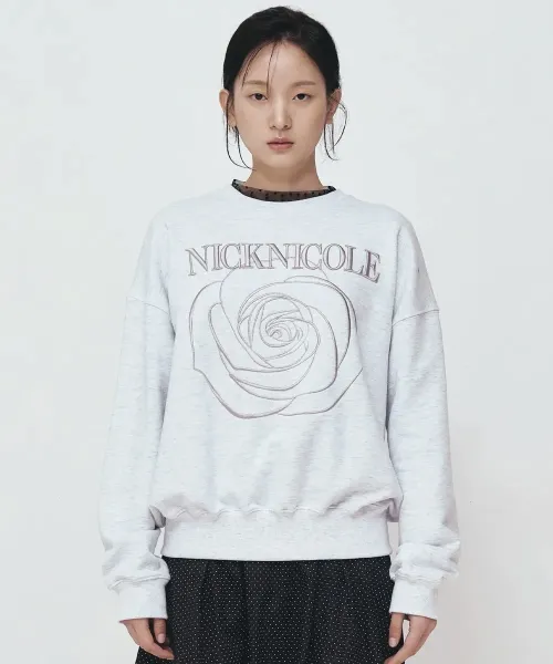 NickNicole Rose Graphic Hoodie White - 21