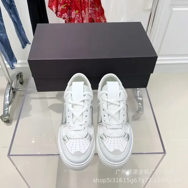 Valentino Garavani VLogo Strap Sneakers White Blue Sneakers - 7