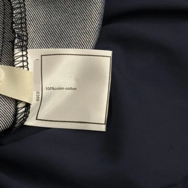 Chanel Denim Mini Skirt with Zippered Pockets Navy - 10