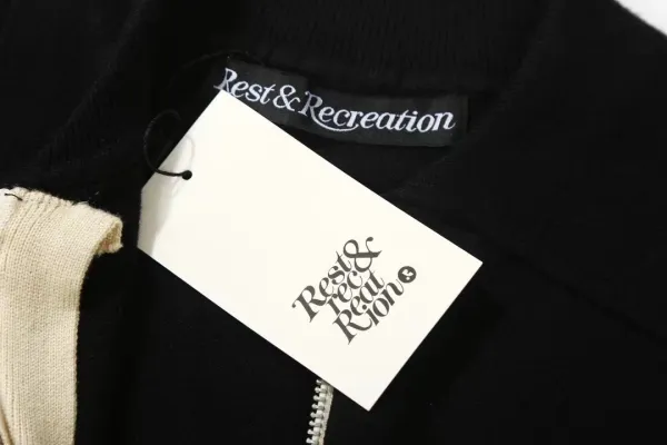 Rest & Recreation Color-Block Knit Zip-Up Jacket Navy and Light Blue - 9