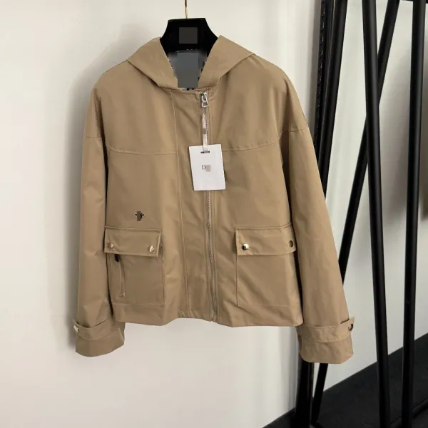 Dior Hooded Utility Jacket Beige Outerwear - 8