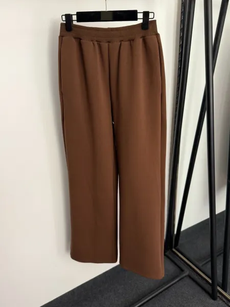 Design Hooded Zip-Up Jacket and Wide-Leg Sweatpants Set Black - 8