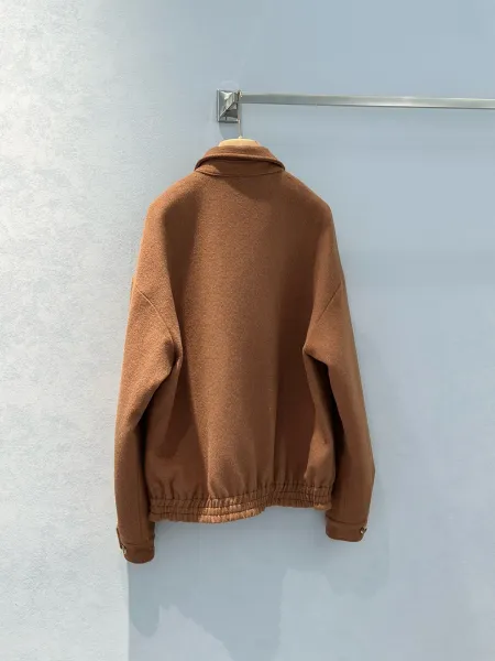 Stone Island Fleece Zip-Up Jacket Camel Outerwear - 5