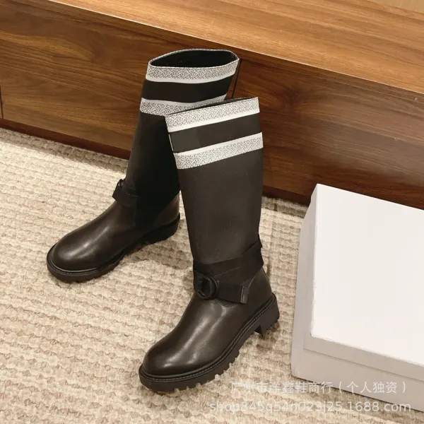 Off-White x Moncler Genius Logo-Print Combat Boots - 20