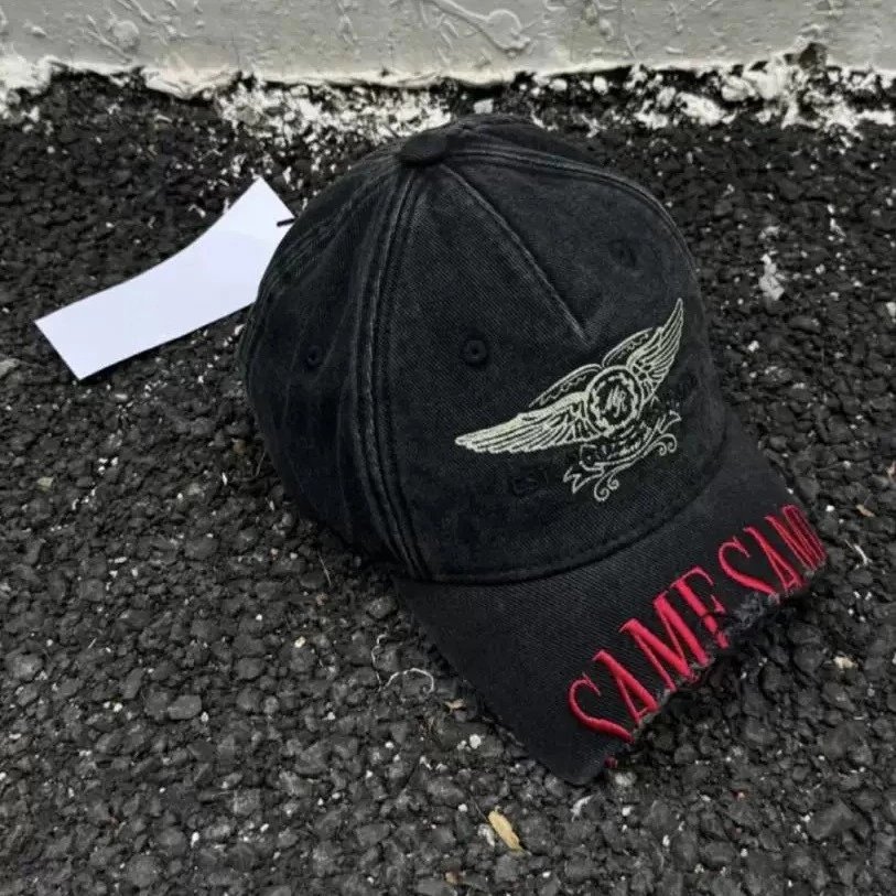 Martine Rose Hats Washed distressed embroidered baseball cap image 1