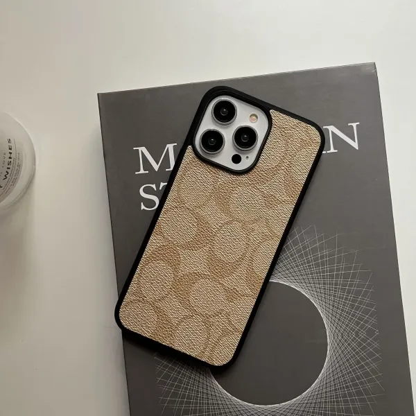 Coach Signature Canvas iPhone Case Beige Phone-Case - 7