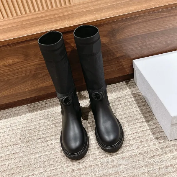 Off-White x Moncler Genius Logo-Print Combat Boots - 29