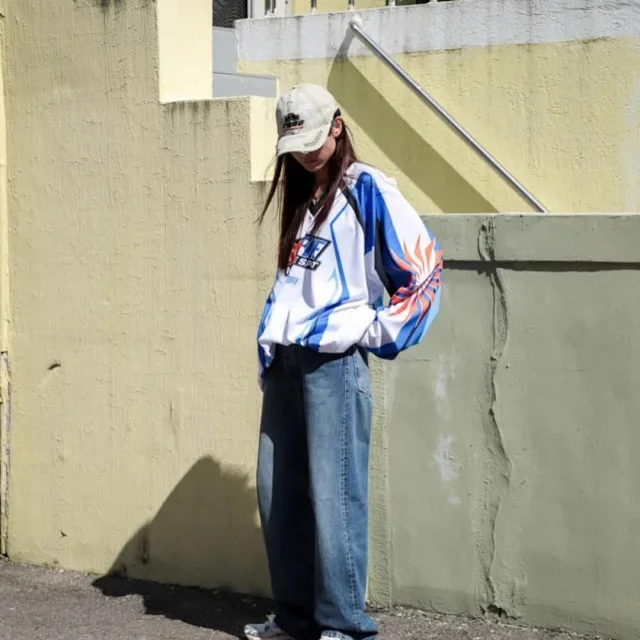 Martine Rose Hats Washed distressed embroidered baseball cap product detail image 15
