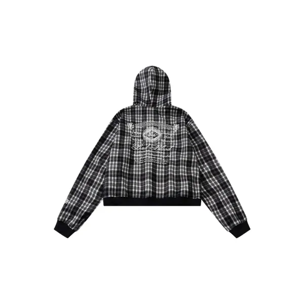 Burberry Tartan Check Hoodie Navy Green - 10