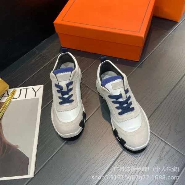 Hermès Oran Sneaker Black Orange Gray Sneakers - 7