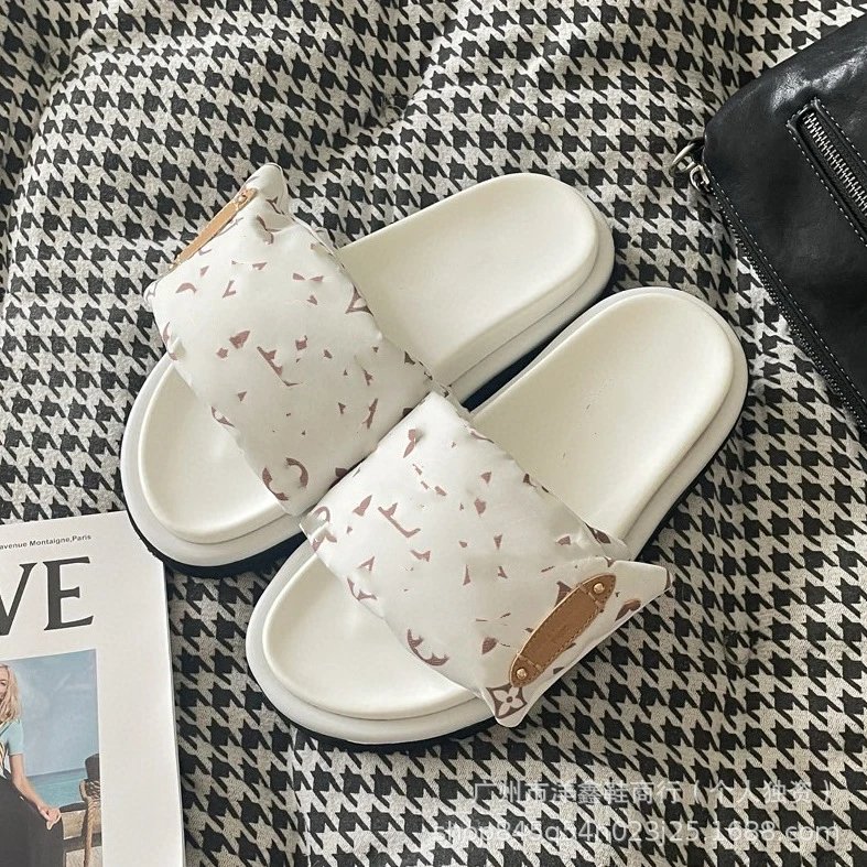 Louis Vuitton Damier Azur Green Slide Sandals - 14