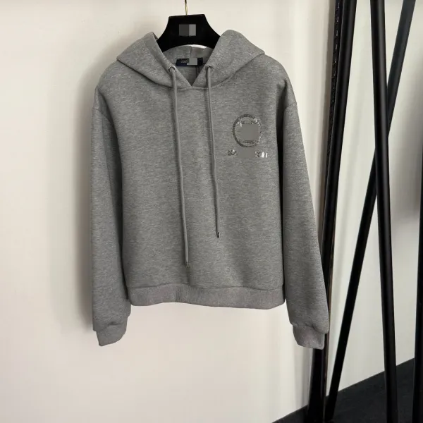 Off-White x Unknown Collaborative Cropped Hoodie and Embellished Sweatpants Set Gray - 6