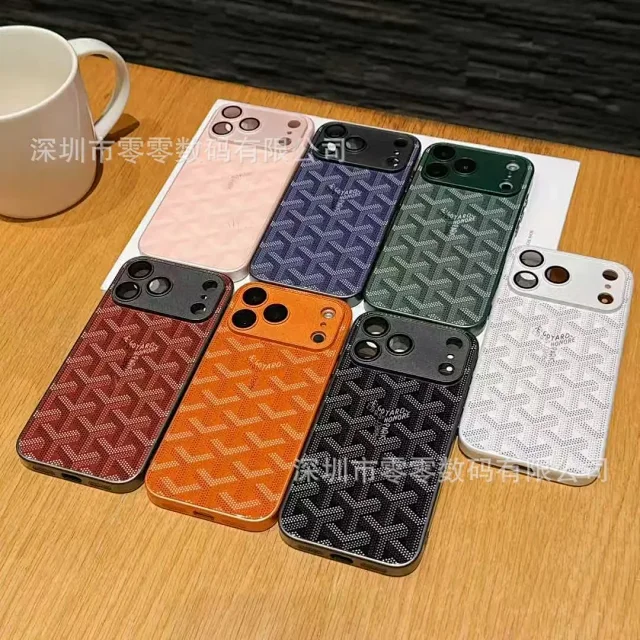 Goyard Phone Cases monogram-pattern case with raised camera protection product detail image 1