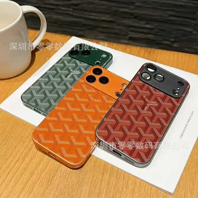 Goyard Phone Cases monogram-pattern case with raised camera protection product detail image 3