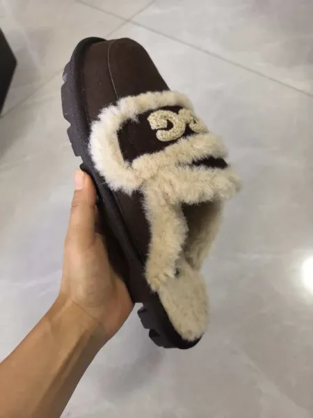 UGG Tasman Shearling Loafer Brown Slippers - 3