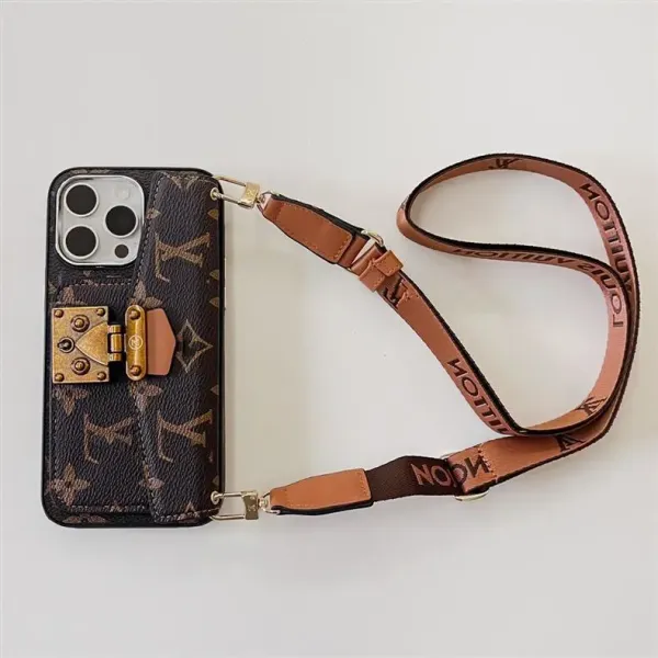 Louis Vuitton Monogram Clutch Phone Case with Strap Brown Phone-Case - 12