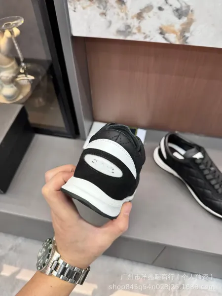 Dior B23 Quilted Leather Sneakers Black/White - 19