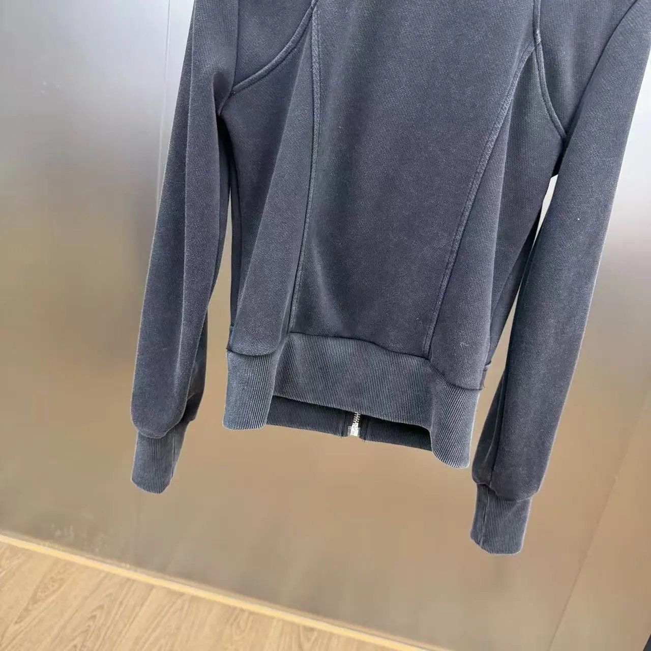 Gallery Dept. Utility Zip-Up Jacket and Wide-Leg Sweatpants Set in Light Gray and Black - 19