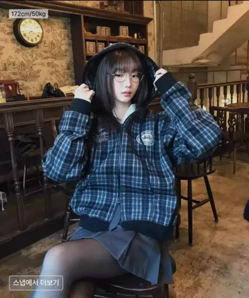 Burberry Tartan Check Hoodie Navy Green - 19