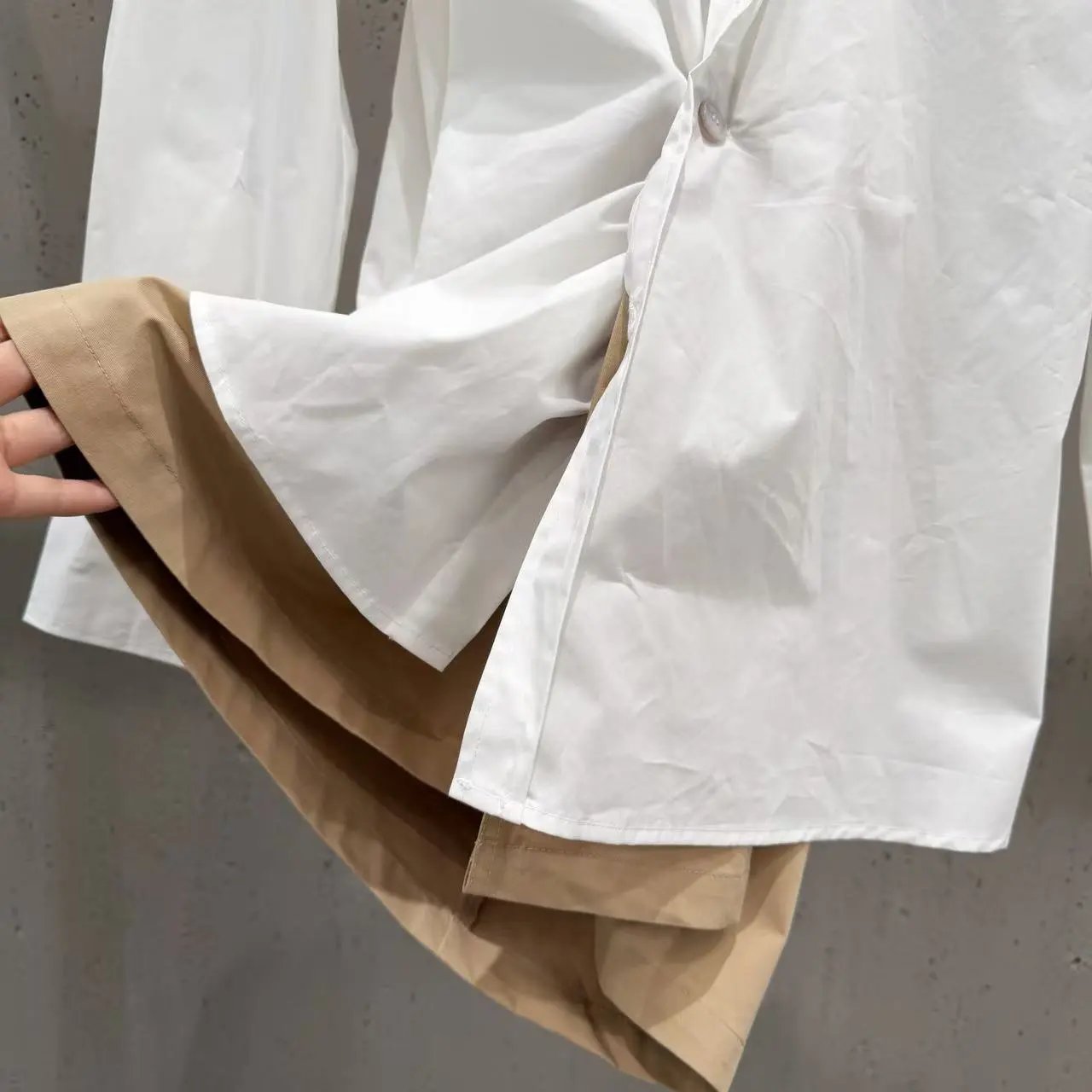 Off-White Twisted Front Shirt White - 7