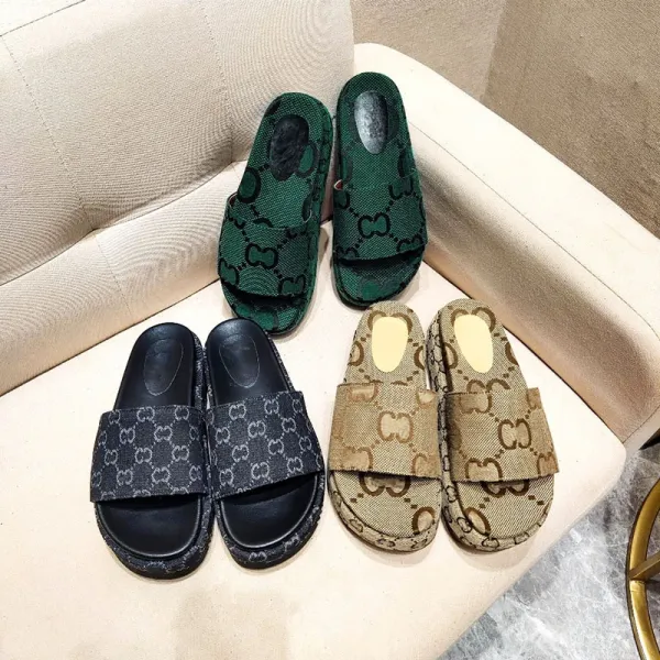 Gucci GG Marmont Slide Sandals Multicolor Slippers - 2