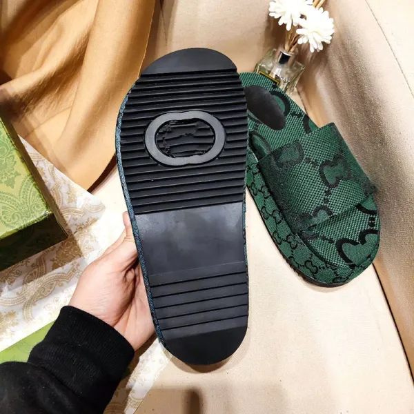 Gucci GG Marmont Slide Sandals Multicolor Slippers - 10