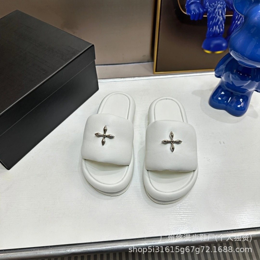 Louis Vuitton LV Archlight Slides White Leather Slippers