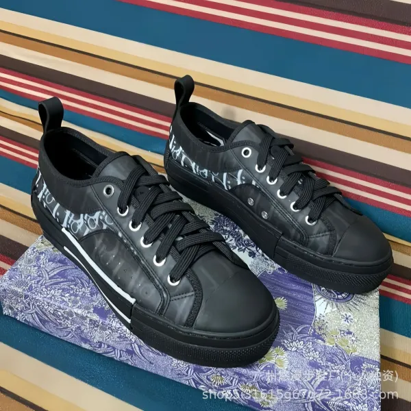 Dior B23 High-Top Sneakers Green Gradient Print Sneakers - 20
