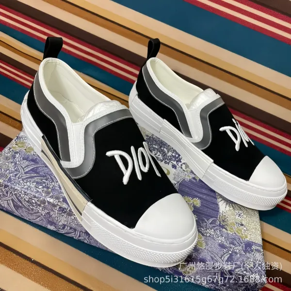 Dior B23 High-Top Sneakers Green Gradient Print Sneakers - 21