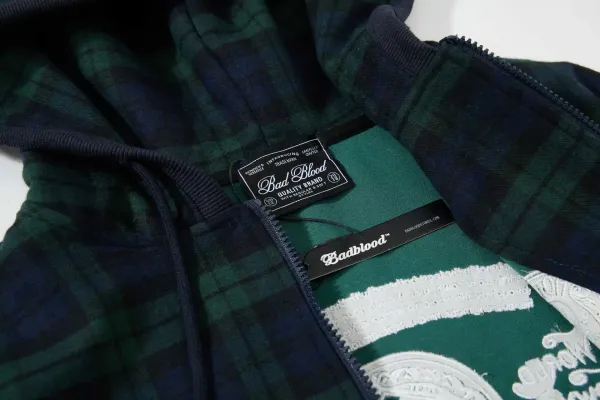 Burberry Tartan Check Hoodie Navy Green - 51