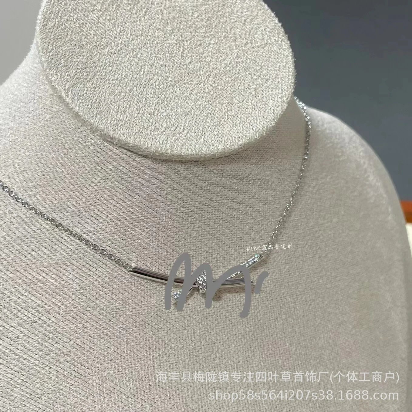 White Gold Half Pave