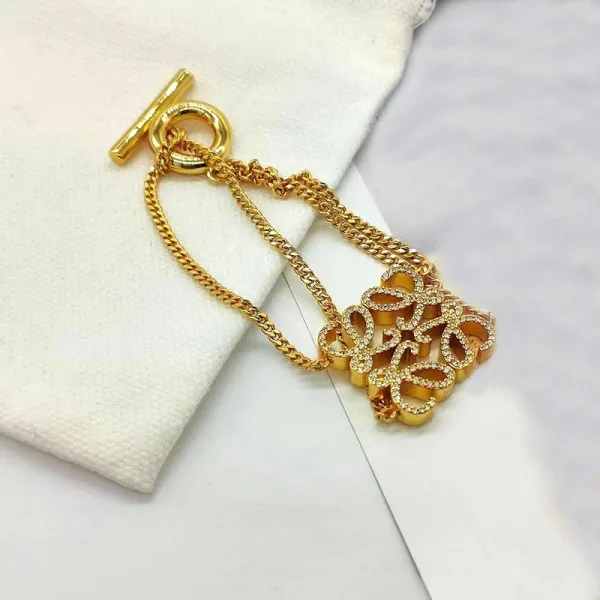 Loewe Anagram Pave Ring Gold Jewelry - 21