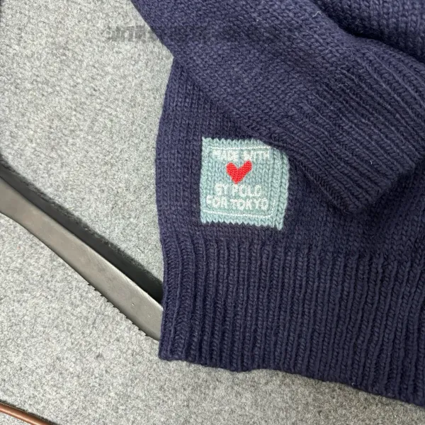 Polo Ralph Lauren x Tokyo Limited Edition V-Neck Knit Sweater Navy - 17