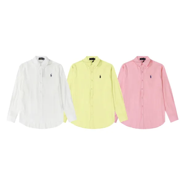 Ralph Lauren Classic Fit Oxford Shirt Lemon Yellow Shirt - 3