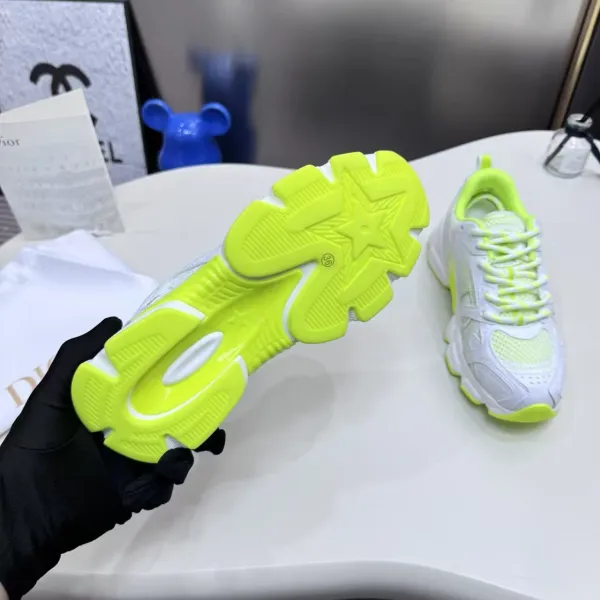 Off-White x Nike Air Zoom Tempo NEXT% Neon Green White Chunky Sneakers - 3