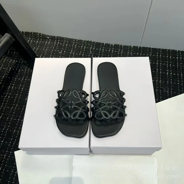 Loewe Slippers Anagram Woven Slide product detail image 1