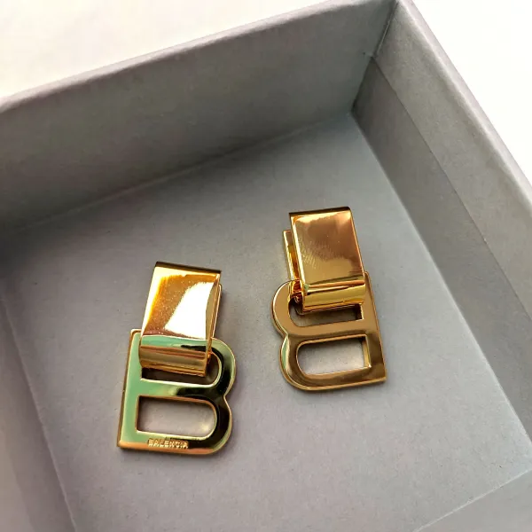Balenciaga B Logo Crystal-Embellished Belt Buckle Accessory - 8