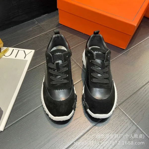 Hermès Oran Sneaker Black Orange Gray Sneakers - 4