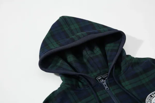 Burberry Tartan Check Hoodie Navy Green - 41