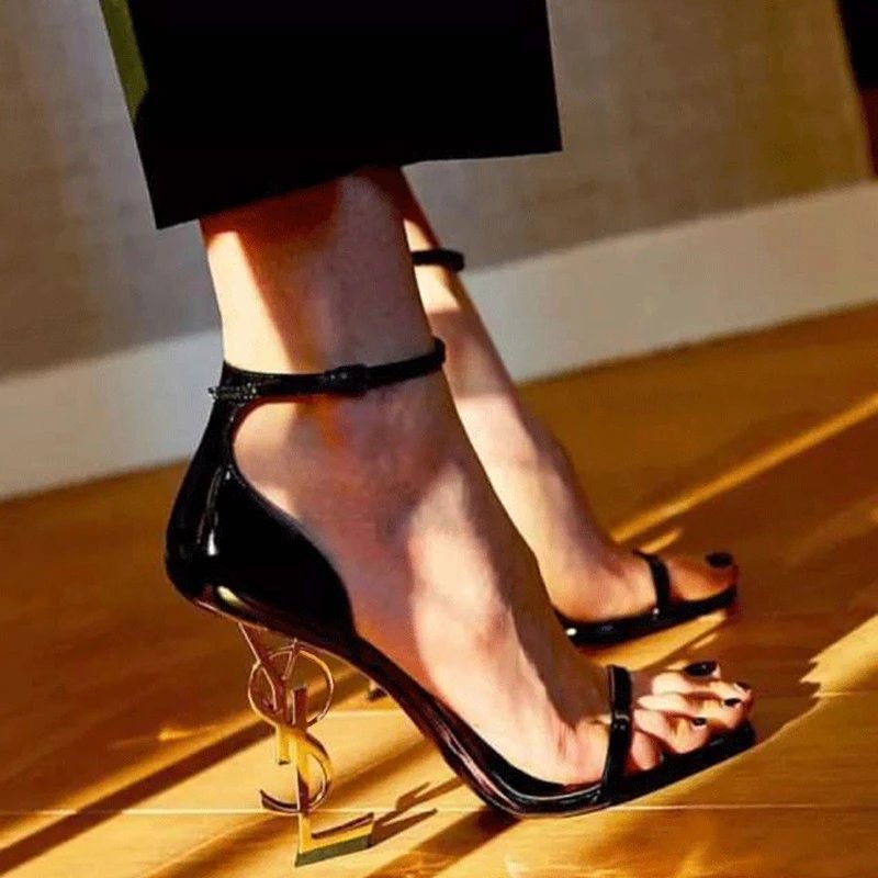 Saint Laurent High Heels Opyum ankle-strap heeled sandals image 4