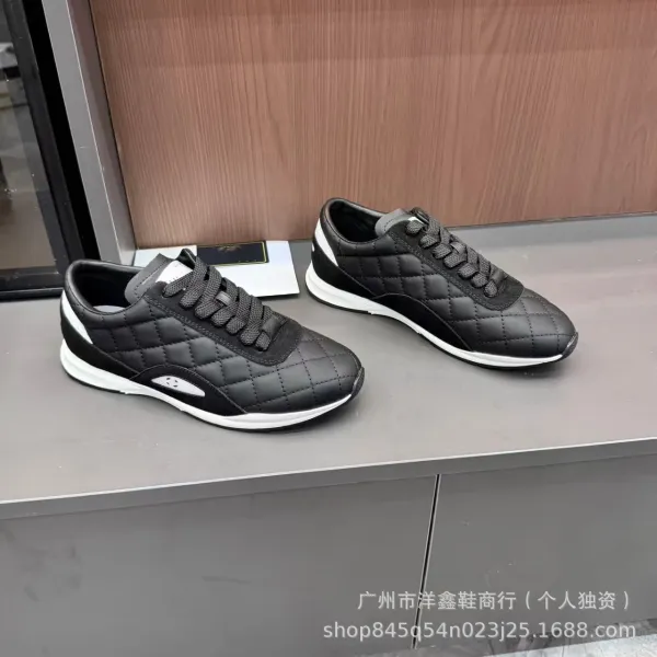 Dior B23 Quilted Leather Sneakers Black/White - 14